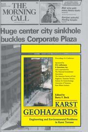 Karst Geohazards: Engineering and Environmental Problems in Karst Terrane book cover