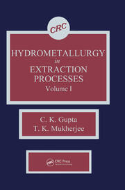 Hydrometallurgy in Extraction Processes, Volume I book cover