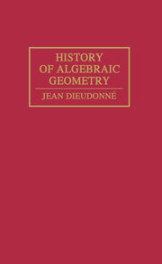 History Algebraic Geometry book cover