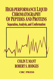 High-Performance Liquid Chromatography of Peptides and Proteins: Separation, Analysis, and Conformation book cover