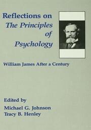 Reflections on the Principles of Psychology: William James After A Century book cover