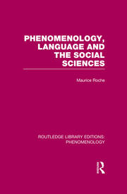 Phenomenology, Language and the Social Sciences book cover