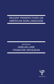 Recent Perspectives on American Sign Language book cover