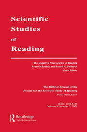 The Cognitive Neuroscience of Reading: A Special Issue of scientific Studies of Reading book cover