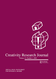Festschrift for Howard E. Gruber: A Special Issue of the creativity Research Journal book cover