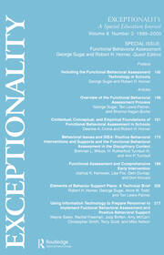 Functional Behavioral Assessment: A Special Issue of exceptionality book cover