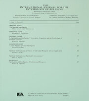 Spiritual Intelligence: A Special Issue of the International Journal for the Psychology of Religion book cover