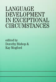 Language Development In Exceptional Circumstances book cover