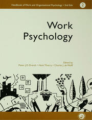 A Handbook of Work and Organizational Psychology: Volume 2: Work Psychology book cover