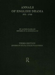 The Annals of English Drama 975-1700 book cover