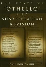 The Texts of Othello and Shakespearean Revision book cover