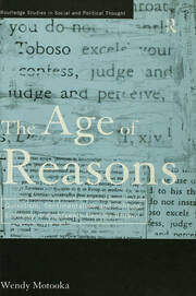 The Age of Reasons: Quixotism, Sentimentalism, and Political Economy in Eighteenth Century Britain book cover