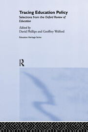 Tracing Education Policy: Selections from the Oxford Review of Education book cover
