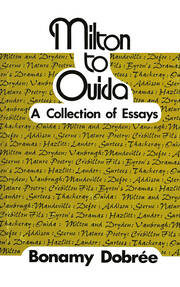 Milton to Ouida: A Collection of Essays book cover