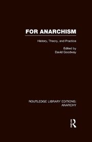 For Anarchism (RLE Anarchy) book cover