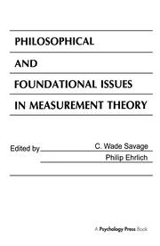 Philosophical and Foundational Issues in Measurement Theory book cover