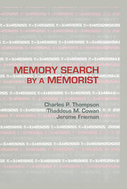 Memory Search By A Memorist book cover