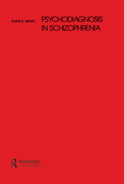 Psychodiagnosis in Schizophrenia book cover