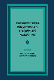 Emerging Issues and Methods in Personality Assessment book cover