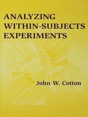 Analyzing Within-subjects Experiments book cover