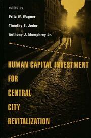 Human Capital Investment for Central City Revitalization book cover