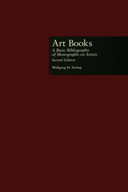 Art Books: A Basic Bibliography of Monographs on Artists, Second Edition book cover