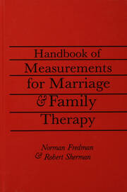 Handbook Of Measurements For Marriage And Family Therapy book cover