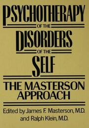 Psychotherapy of the Disorders of the Self book cover