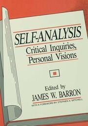 Self-Analysis: Critical Inquiries, Personal Visions book cover