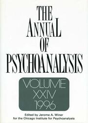 The Annual of Psychoanalysis, V. 24 book cover