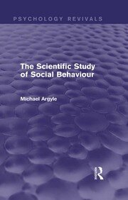 The Scientific Study of Social Behaviour book cover