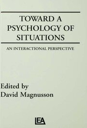 Toward A Psychology of Situations: An Interactional Perspective book cover