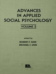 Advances in Applied Social Psychology: Volume 2 book cover