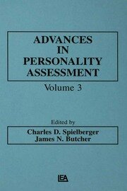 Advances in Personality Assessment: Volume 3 book cover