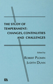 The Study of Temperament: Changes, Continuities, and Challenges book cover