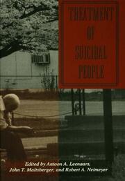 Treatment Of Suicidal People book cover