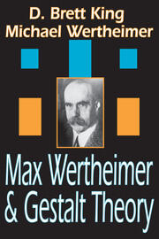 Max Wertheimer and Gestalt Theory book cover