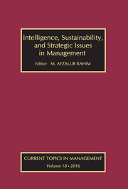 Intelligence, Sustainability, and Strategic Issues in Management: Current Topics in Management book cover