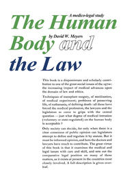 Human Body and the Law: A Medico-legal Study book cover