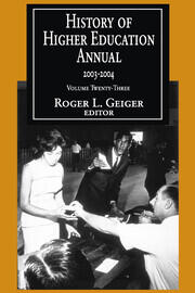 History of Higher Education Annual: 2003-2004 book cover