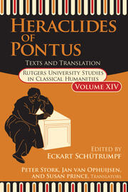 Heraclides of Pontus: Text and Translation book cover