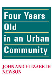 Four Years Old in an Urban Community book cover