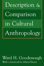 Description and Comparison in Cultural Anthropology book cover