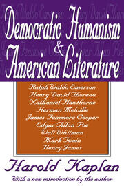 Democratic Humanism and American Literature book cover