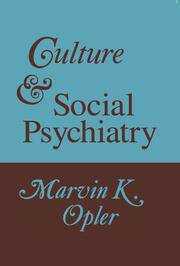 Culture and Social Psychiatry book cover
