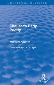 Chaucer's Early Poetry (Routledge Revivals) book cover