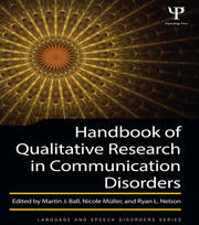 Handbook of Qualitative Research in Communication Disorders book cover