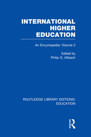 International Higher Education Volume 2: An Encyclopedia book cover