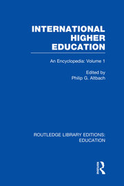 International Higher Education Volume 1: An Encyclopedia book cover