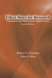 Effect Sizes for Research: Univariate and Multivariate Applications, Second Edition book cover
